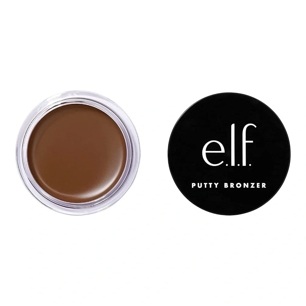 2- e.l.f. Putty Bronzer Infused with Argan Oil & Vitamin E, Sun Kissed, 0.35 Oz